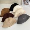 Knitted Fisherman's Hat, Children's Autumn and Winter Temperament, Advanced Sense of Face, Small Bucket Hat, Warm Plain Face