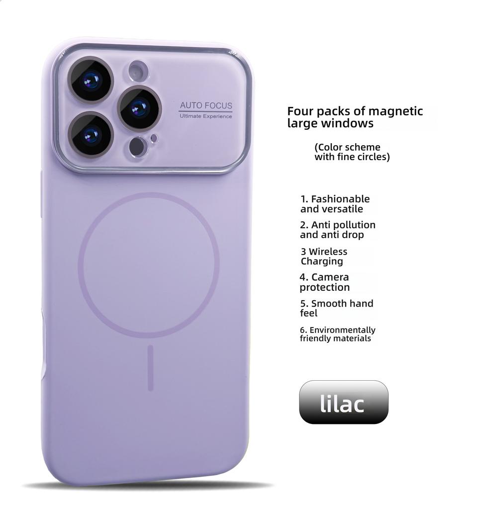 Официальный жидкий силикон для чехла телефона Magsafe для iPhone 17 16 15 14 Pro Max Акрилиновая линза Ударопрочная защита Чехол для телефона