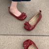 Fashion Versatile Niche Casual Grandma Shoes Women's Shallow Bow Single Shoes Summer and Autumn New Models