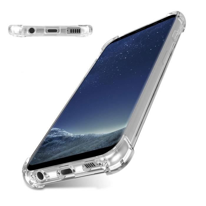 Coque pour Samsung Galaxy S8 - Gel TPU Transparent Silicone Souple Anti Choc [Phonillico®]