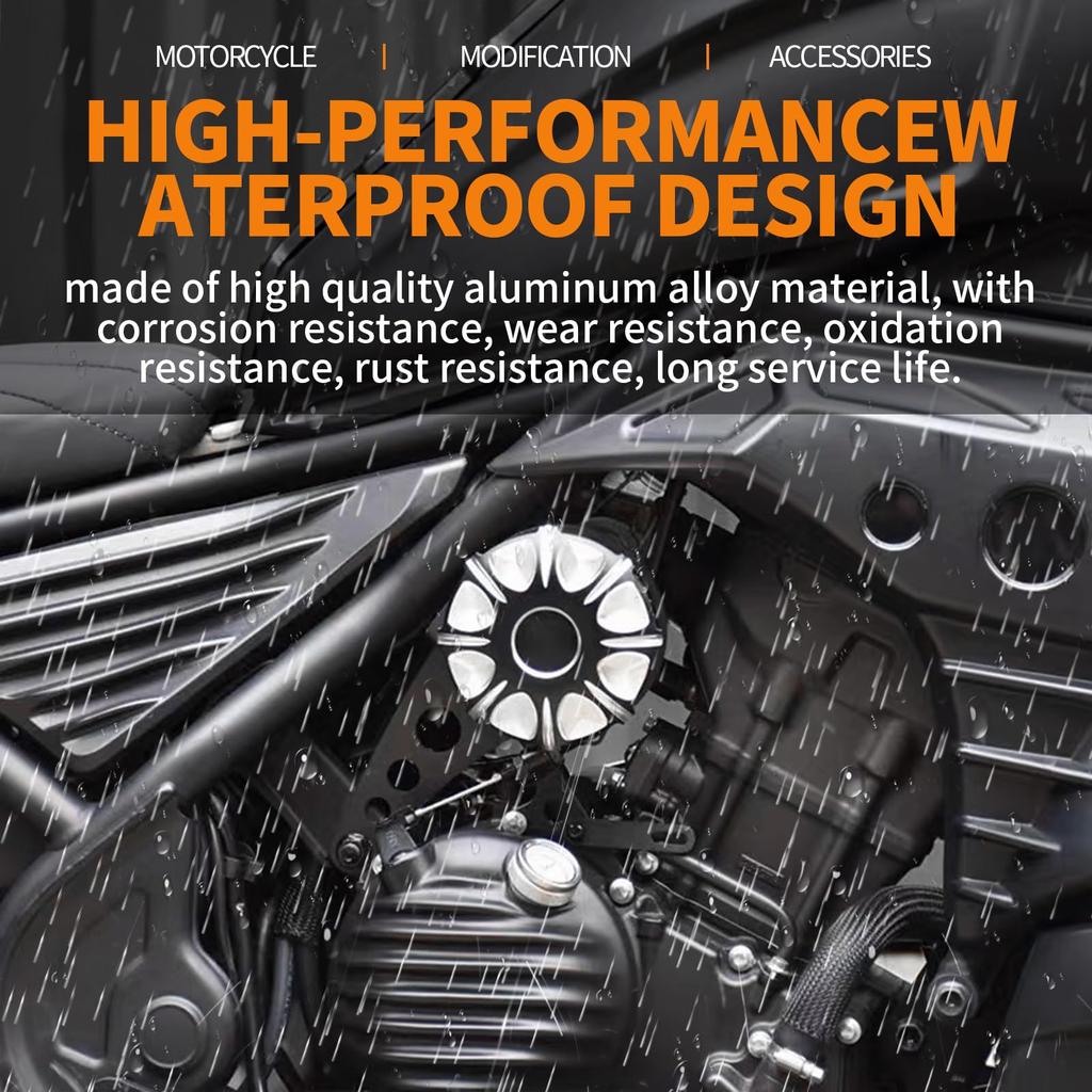 WOOGA Motorcycle Air Cleaner Air Filter Intake Air Purifier Trim Cover Right Engine Upper Cover for Honda Rebel CL250 CL300 Parts CMX250/300 2017-2024