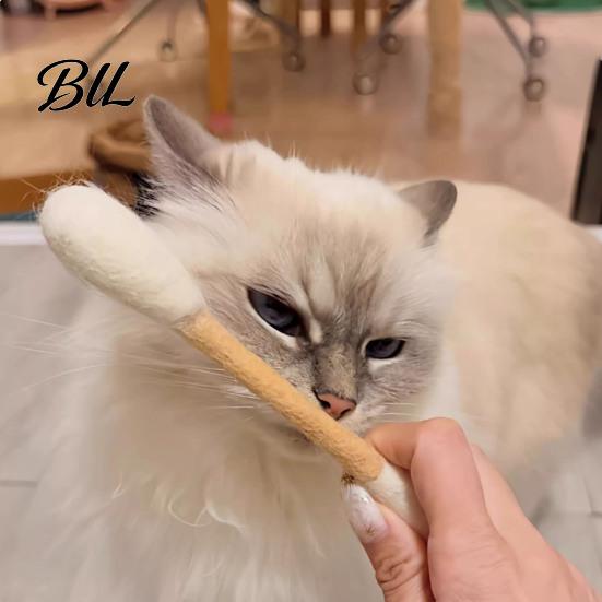 Indoor Cat Entertainment Toy 6Pcs Giant Swab Toys Soft Catnip Kick Boredom Relief Kitty Kicker Sticks for Kitten Teething Relieves Anxiety And