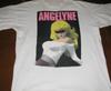 Ретро Angelyne Черные Очки Рубашка Короткий Рукав Белый Унисекс Размер