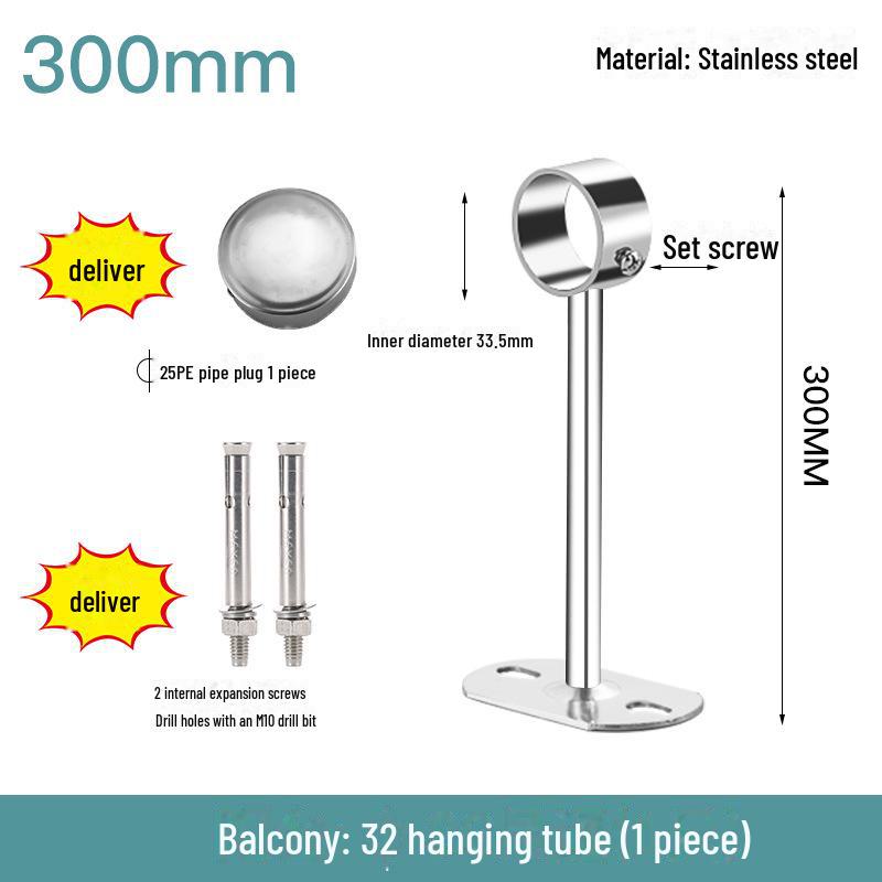 Stainless Steel Windproof Outdoor Clothes Drying Rack for Balcony.