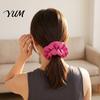 Small Storage Bag Hair Accessory Pocket Scrunchies Ties with Hidden Zipper, Ponytail Holder Elastic Secret Compartment, Scrunchies, Bands for