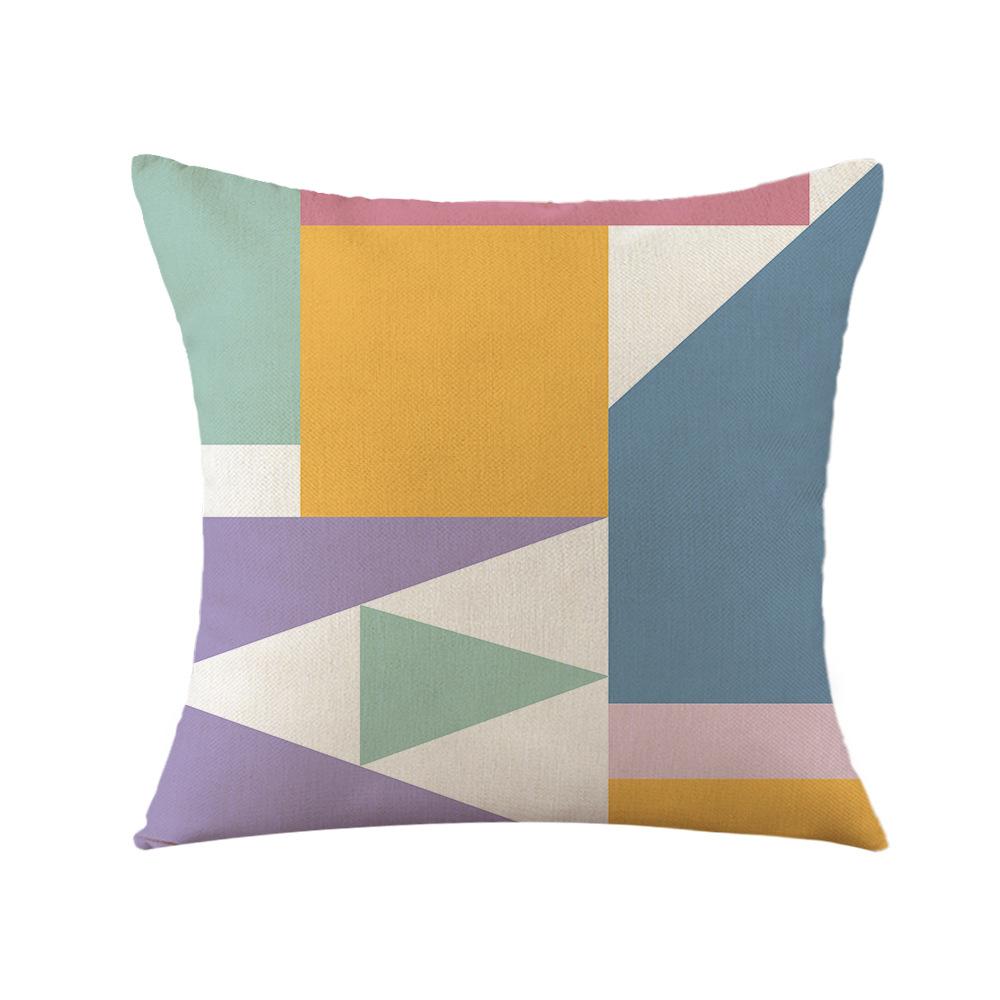 Геометрическая красная наволочка Офисная подушка Подушка для дивана Прикроватная подушка-спинка Наволочка