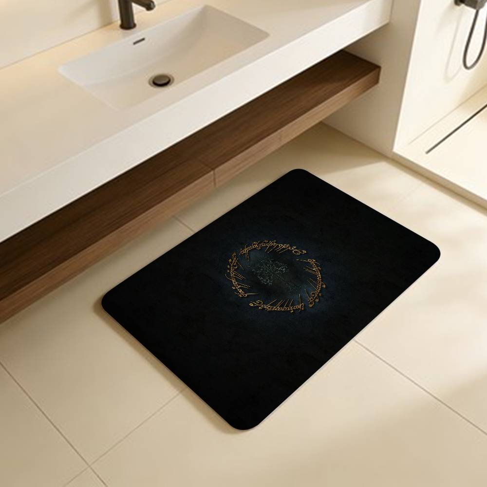 L-Lords Game Rings Floor Mat INS Style Soft Bedroom Floor House Laundry Room Mat Anti-skid Household Carpets