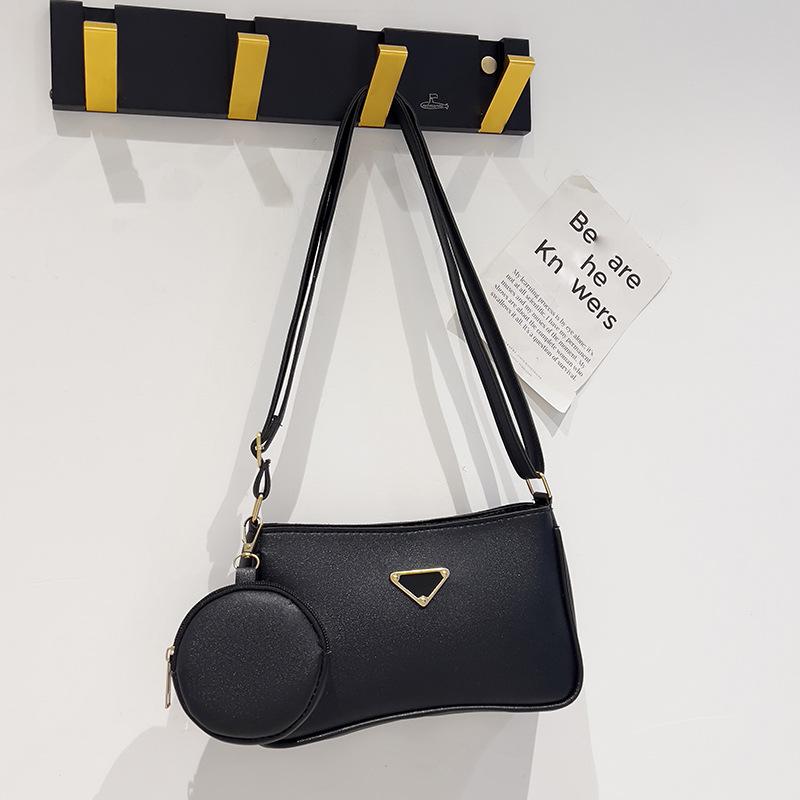 Корейская версия новой сумки подмышкой осенняя женская сумка комплект из двух частей нишевая дизайнерская сумка женская свежая и универсальная сумка через плечо