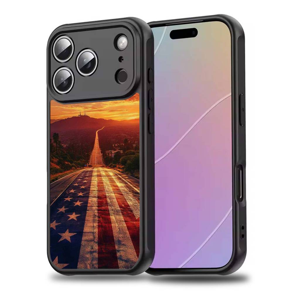 A-America USA F-Flag Phone Case For iPhone 17,16,15,14,13,12,11,Pro,Max,Plus,Mini,SE4,E Magnetic Magsafe Wireless Charging
