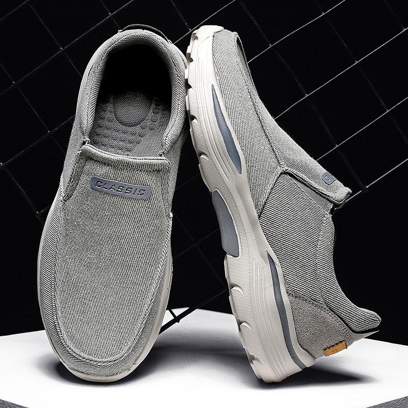 Men's Casual Shoes Canvas Breathable Loafers Men New Male Comfortable Outdoor Walking Shoes Classic Loafers Men Sneakers
