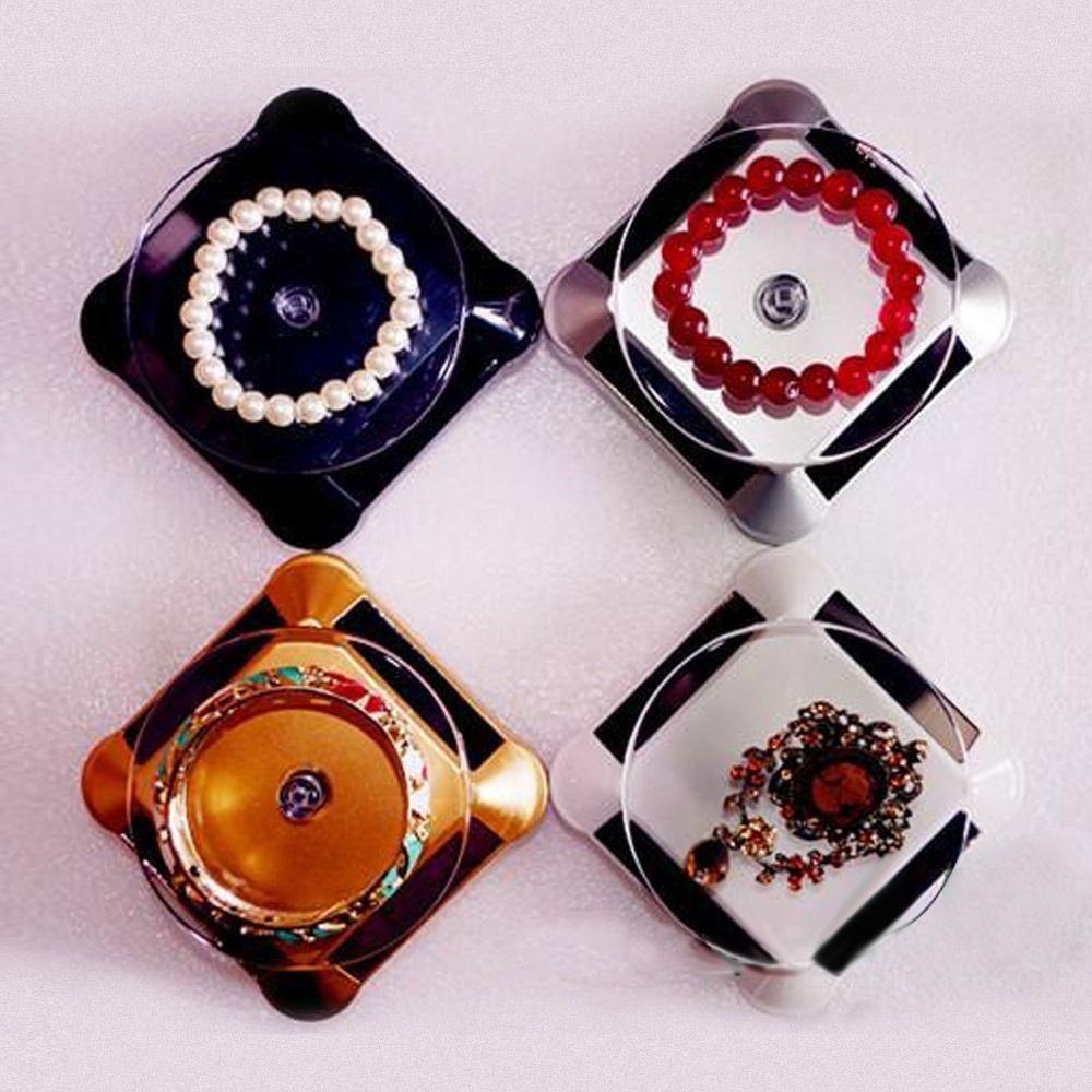 Поворотный стол, автоматическая вращающаяся солнечная подставка для ювелирных изделий, подставка для дисплея, подставка для дисплея, держатель для часов