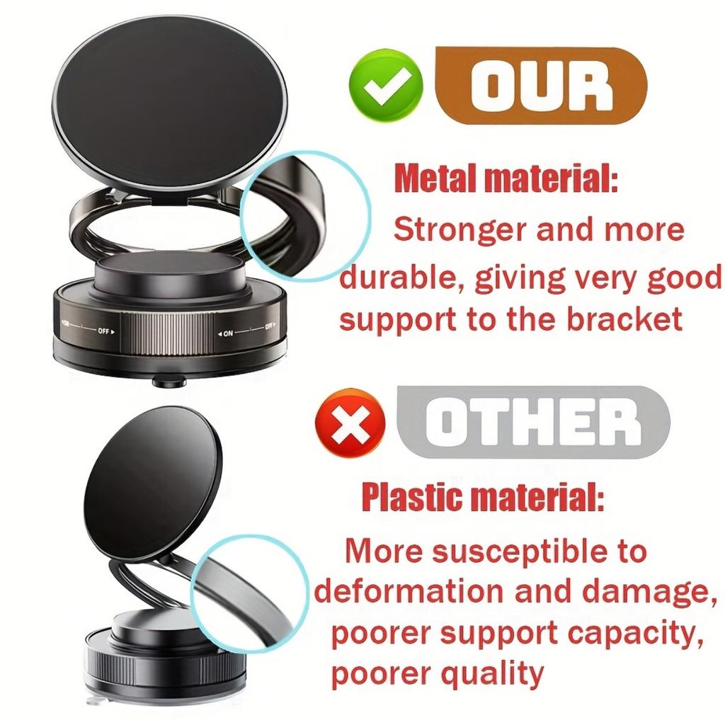 Car Magnetic Phone Holder, Adjustable Rotating Double-sided Suction, Hands-free Phone Holder, Hands-free Driving Accessories | Modern Car Accessories