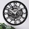 Bulk 6-Pack 25cm Iron Circular Wall Clock Set Silent Quartz