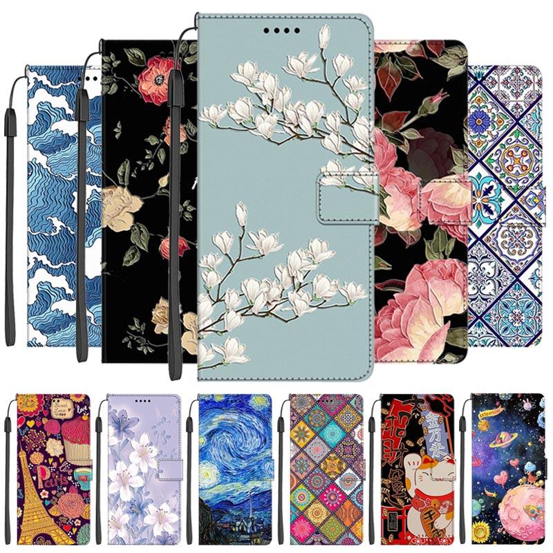 For Huawei Nova 14 14Pro Ultra Leather Phone Case for Huawei Nova Y91 Y72 Y72S Cover Floral Magnetic Flip Wallet Phone Bag Funda