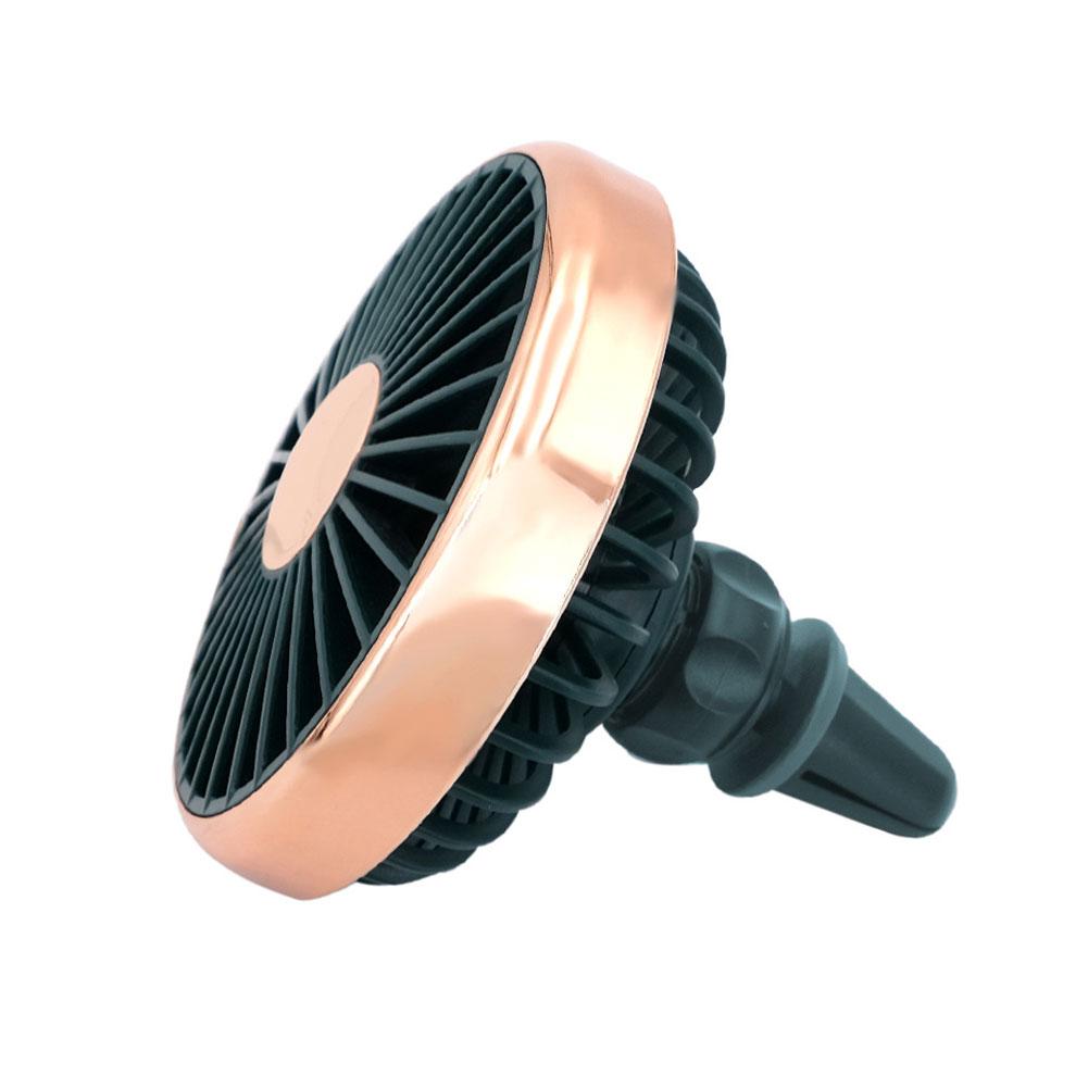 Портативный мини-вентилятор для автомобиля, USB-зарядка, многофункциональный светодиодный свет, семилопастной турбовентилятор, мини-электровентилятор для воздуховода автомобиля, автотовары