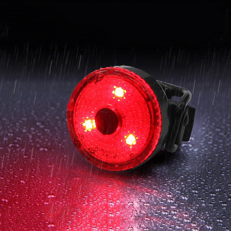 Bike Rear Light Led Usb Rechargeable Bike Tail Light Bike Safety Warning Light Alarm Rear Lamp Waterproof Tail Cycling Light