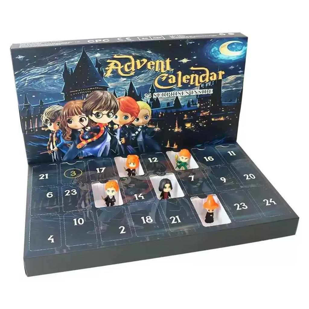 Christmas 24-Day Countdown Blind Box Toys Harry Potter Set Gift Advent Calendar Unboxing Puzzle