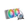 Kuroutoshikou CPU White 240mm 120mm PWM with ASETEK All-in-One Water-Cooled Cooler, LED, Model, (Two Fans), Radiator, KURO-AIOWC240L/V2/WHITE