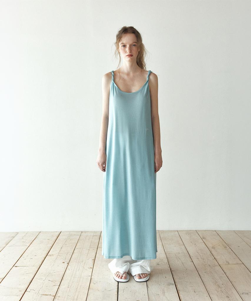 Hane Tencel Twist Maxi Dress_Ocean Sky