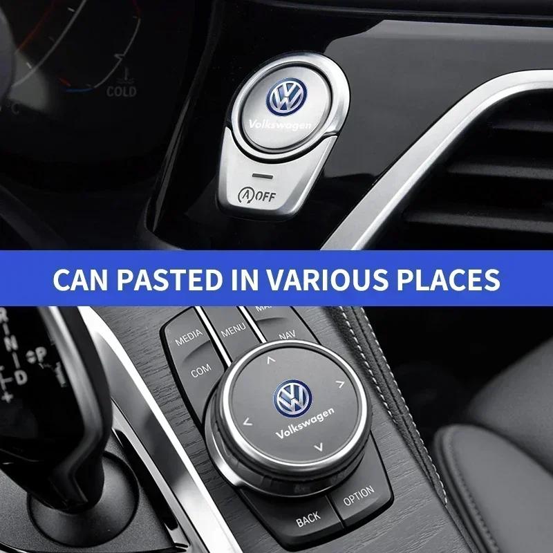 Для VOLKSWAGEN VW 2025 Горячие 1/2/5/10 ШТ Автомобильные Шильдики Декор Салона Авто Логотипы Наклейки Для Volkswagen VW Jetta Polo T4 T5 T6 Sharan