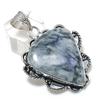 Pinolith Gemstone Handmade 925 Sterling Silver Jewelry Pendant 1.97" H7Q05