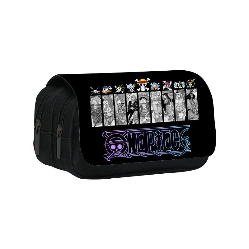 One Piece Large Capacity Double Layer Stationery Bag With Durable Nylon Material
