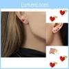 Трендовый летний набор серег-гвоздиков в виде сердечек из сплава 2021 года. Идеально для подарка