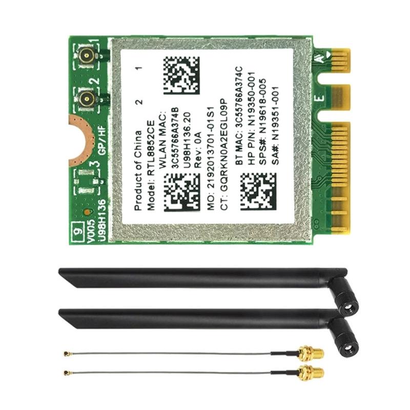 WiFi6E Networking Card RTL8852CE 5.2 Wirelessly Adapter 2.4G/5Ghz/6Ghz Wifi Receiver