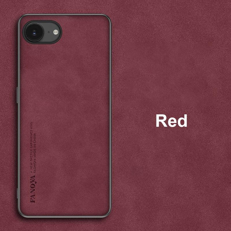 Для iPhone 16E Чехол Роскошный Кожаный Чехол для Телефона Для iPhone 16 E iPhone16E Задняя Крышка Ударопрочный Силиконовый Матовый Полная Защита