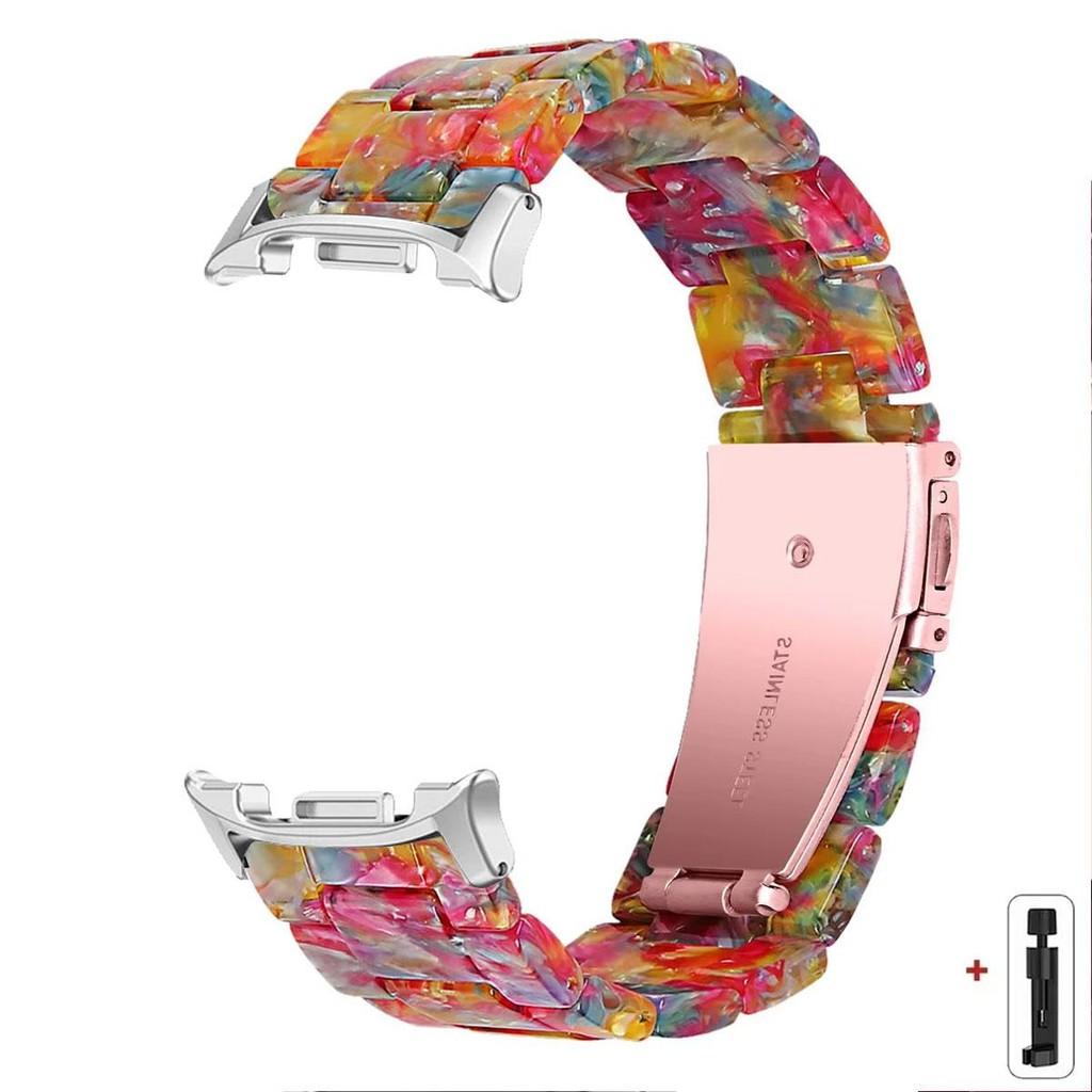 Colorful Resin Strap For Samsung Galaxy Watch 8 40mm 44mm 8 Classic 46mm Smart Watch Replacement Band For Galaxy Watch Ultra2025