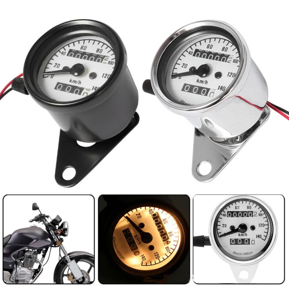 Велосипедный спидометр 140 км/ч Универсальный прибор Подсветка Одометр Счетчик пробега (черный)