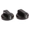 2Pcs 8Mm General Plastic Handle Gas Stove Replacement Control Switch Knob Range Oven Knob For Benchtop Burner