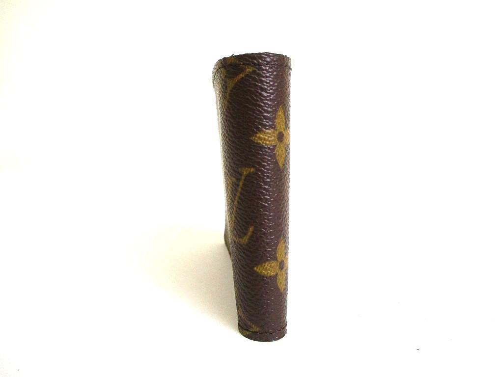 Оригинальный мужской кошелек LOUIS VUITTON Monogram из коричневой кожи, складной, для купюр M60930 #b257 Открытая коробка