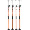 Cabinet Jack Support Pole, 4-Pack, 116-290 cm Steel Telescopic Quick Support Rod, Adjustable 3rd Hand System up to 70 kg Capacity for Installing