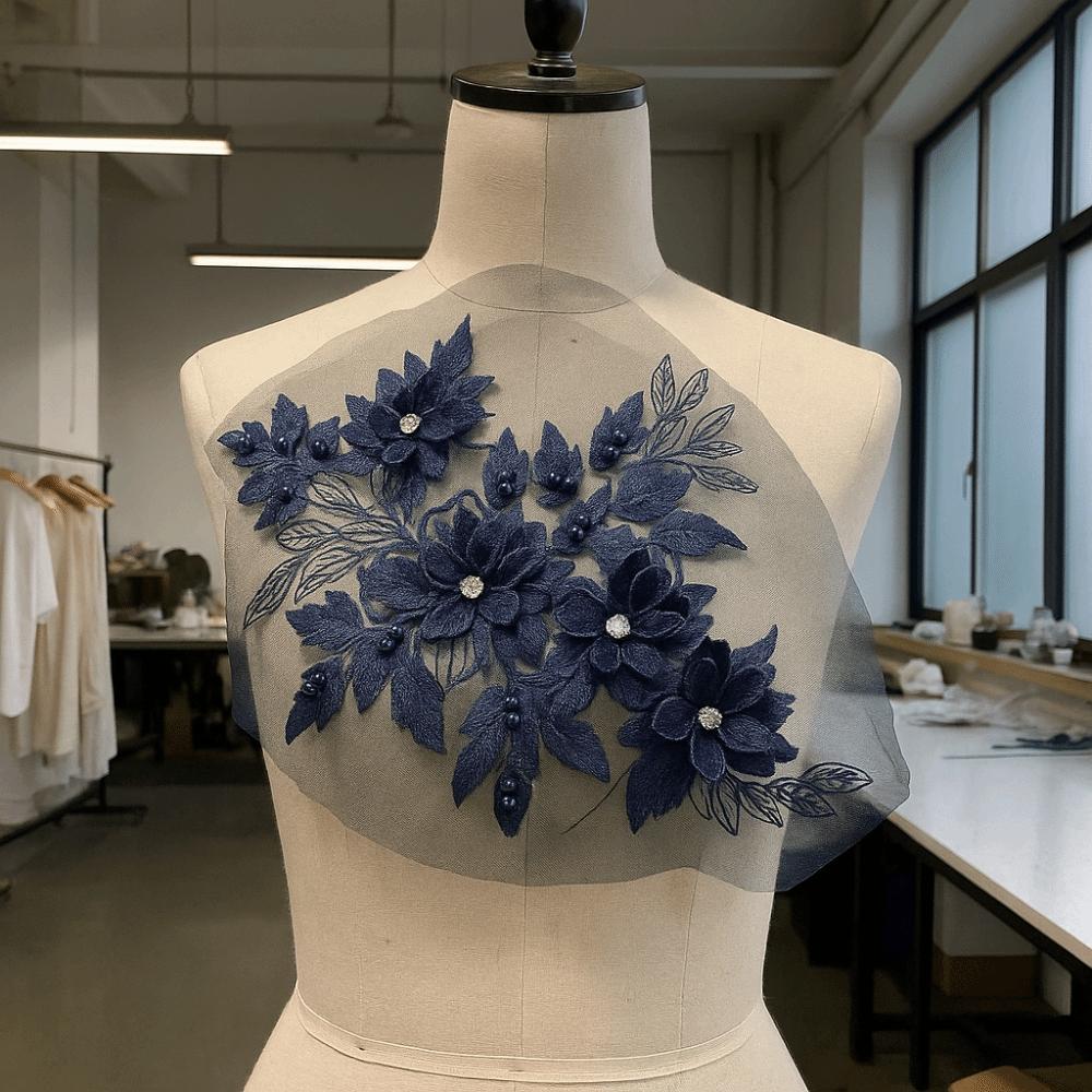 Вышивка цветами Вышивка пайетками Нашивка Роскошные нашивки с вышивкой цветами Нашивки для одежды Шитье