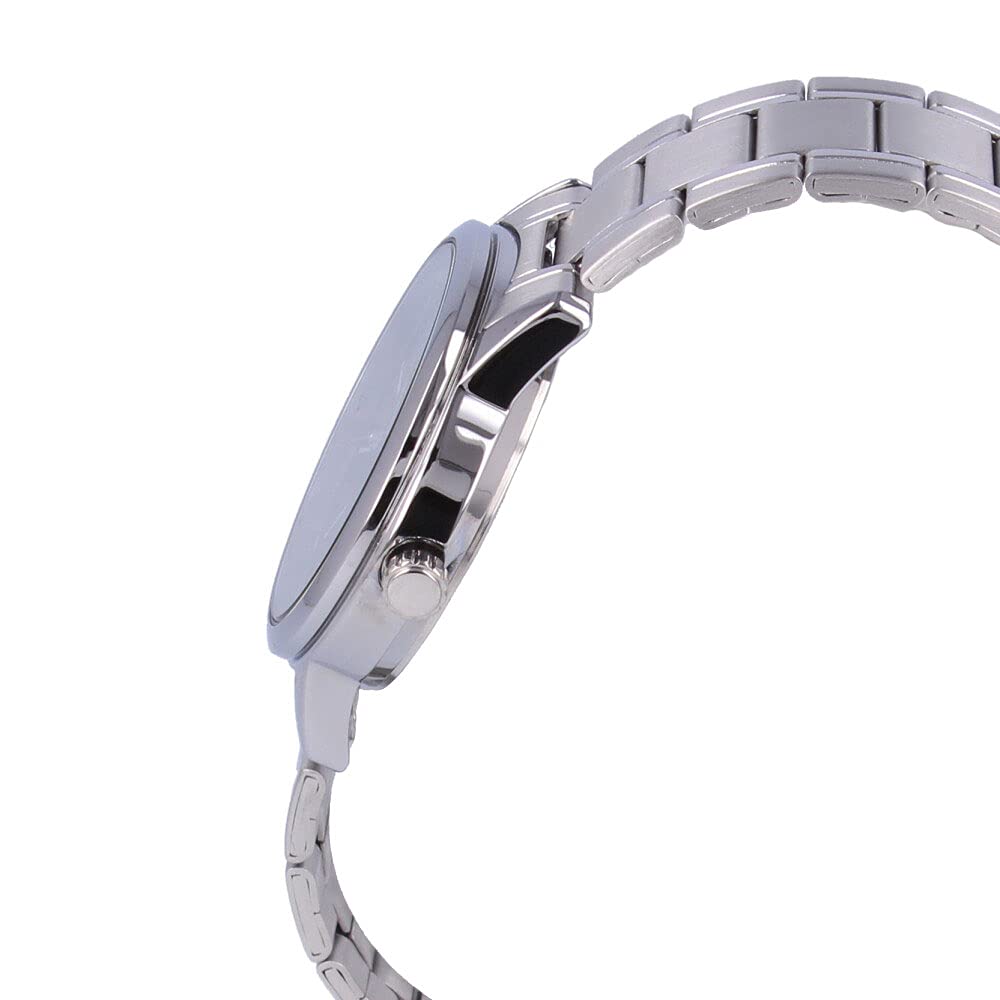 CASIO Standard Dress Watch Men's Analog Stainless Steel Metal Silver Navy MTP-V002D-2B3