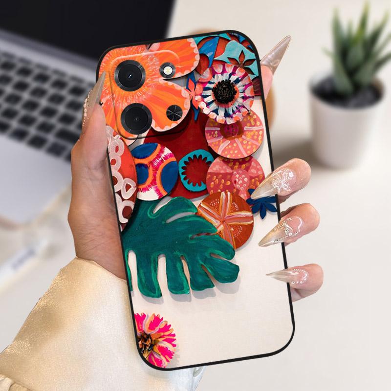 Чехол для телефона Xiaomi Poco C85 5G Роскошный чехол с принтом Льва, Волка, Цветка Мягкий силиконовый ТПУ Задняя крышка для POCO C85 POCOC85 173мм