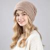 Soft Knitted Slouchy Hat Thickened Knit Hat High-End Feel Slouchy Beanie Hat  Casual Wear