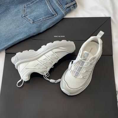 У Grape mother есть такие же модные туфли для папы в тон, как и у женщин, 2024 года, новые спортивные туфли на платформе с завязками, легкие повседневные туфли