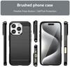 Для iPhone 16 Pro Max Чехол Текстура углеродного волокна ТПУ Матовый чехол для телефона