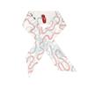 Шелковый шарф скинни из твила Vivienne Westwood Цветочный Orb 8103014y W01ft