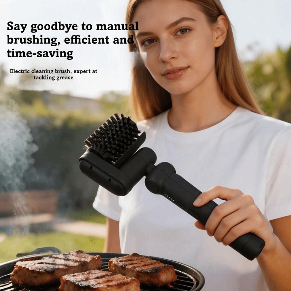 Detachable Electric Grill Brush Stainless Steel Barbecue Cleaner Tools  Outdoor Use