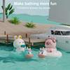 Bath Swimming Piggy Bunny Toy for Baby Toddler Wind Up Chain Bathing Water Toy Swimming Bathtub Pool Rabbit Pig for Boys Girls