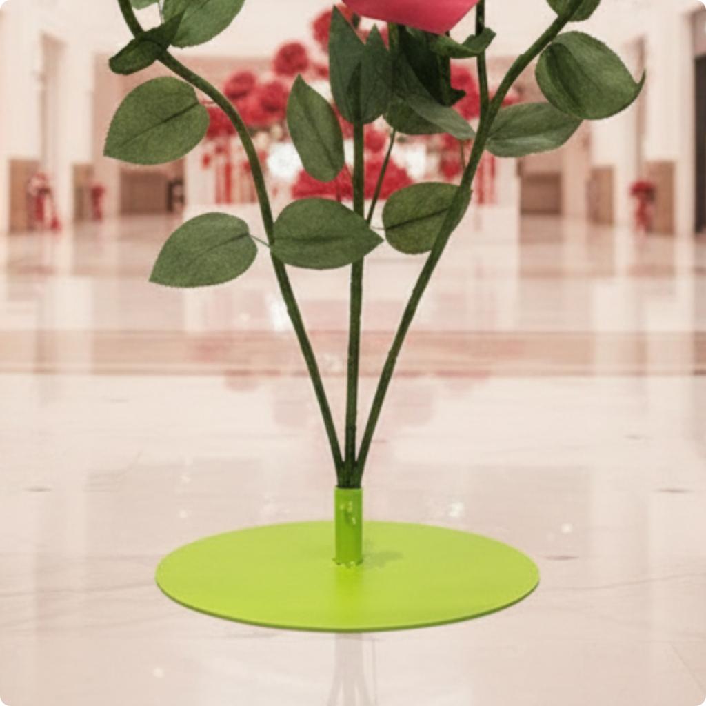 Giant Rose with Stem Big Paper Rose Giant Paper Flowers Reusable Artificial Peony Lightweight for Visual Merchandisers