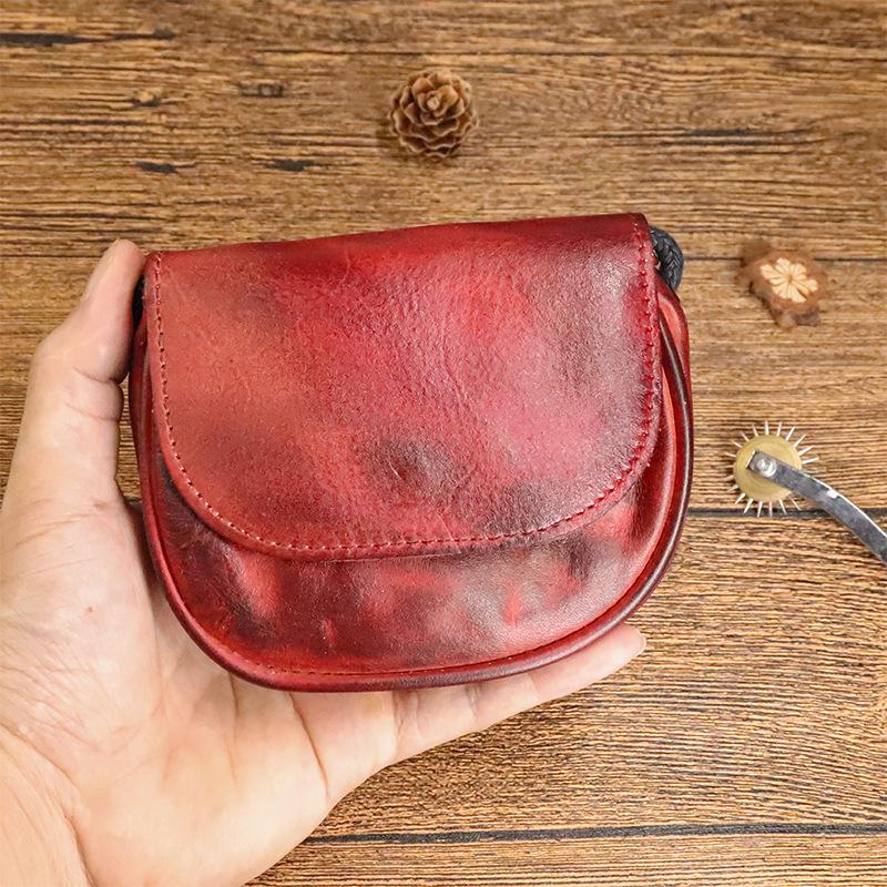 Spring and Summer New Trendy Bag with A Stylish Half Circle Texture, Saddle Bag, Versatile Single Shoulder Crossbody Bag