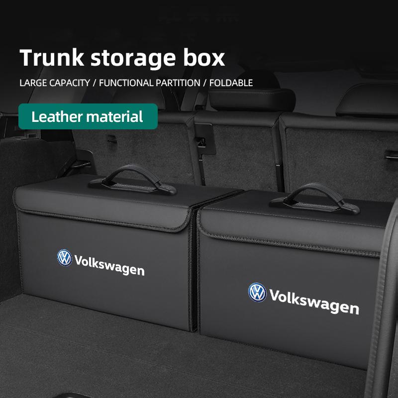 2026 Hot For Volkswagen VW Portable Car Trunk Storage Box Foldable Organizer Accessories For VW GTI Polo Golf Passat Tiguan Arte