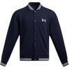Under Armour Вязаная Бейсбольная Куртка-Бомбер Унисекс Темно-Синяя 1389368-410