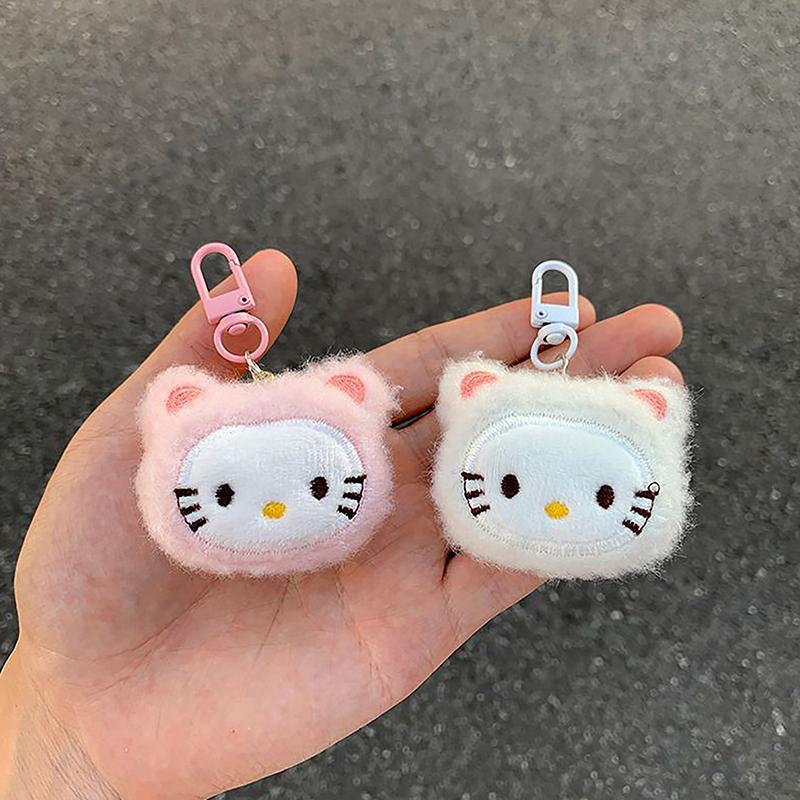 Мультяшная Плюшевая Брелок-Ключница Hello Kitty Милый Плюшевый Кот Брелок Детская Мягкая Игрушка Подвески для Рюкзака Пары Украшения Подарки