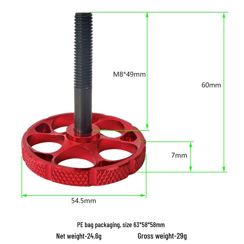 Xiaobu Guo Aluminum Alloy Bike Accessory: Five-Hole Round Folding Handle.