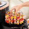 Air Fryer Grill Skewer Rack, Circular Grill, Vertical Oven, Hanging Grill Rack, Stainless Steel Non Flip Grill Skewer Rack